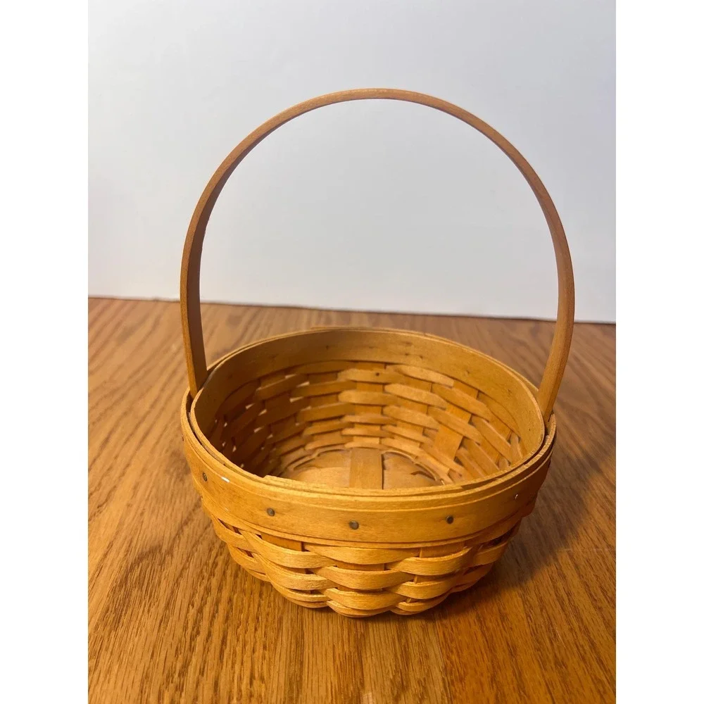 Longaberger 2001 Edition Small Gathering Basket Handwoven Ohio USA Easter Decor
